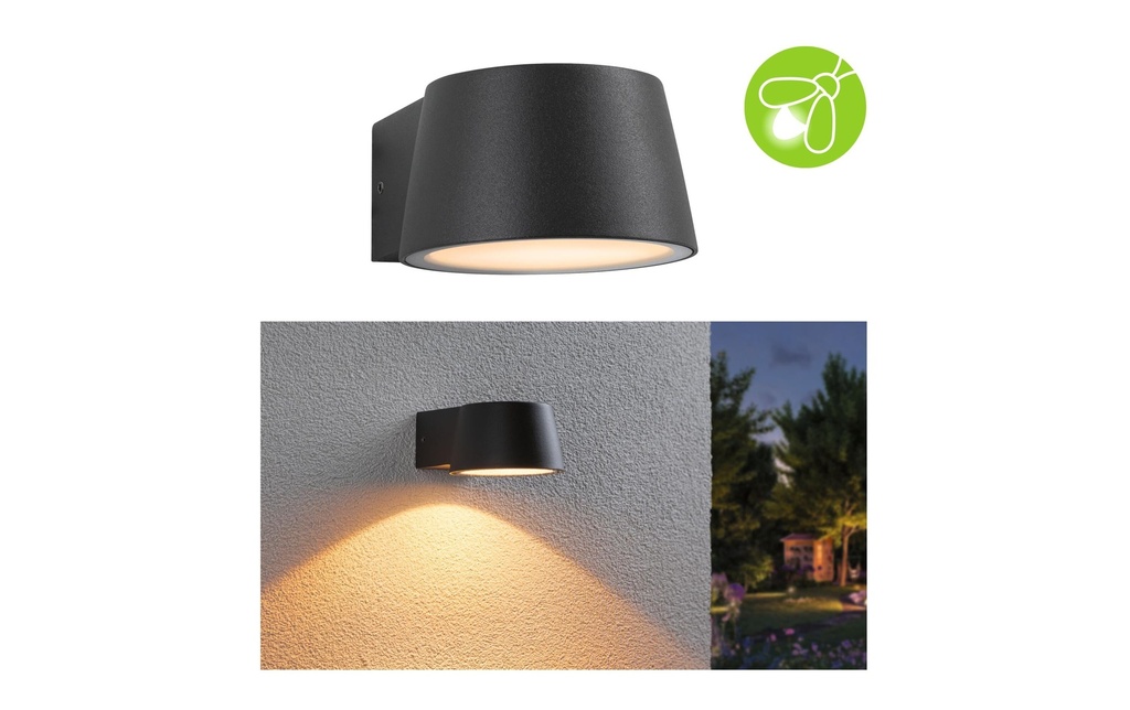 Paulmann Lampe murale Capea 230 V Anthracite