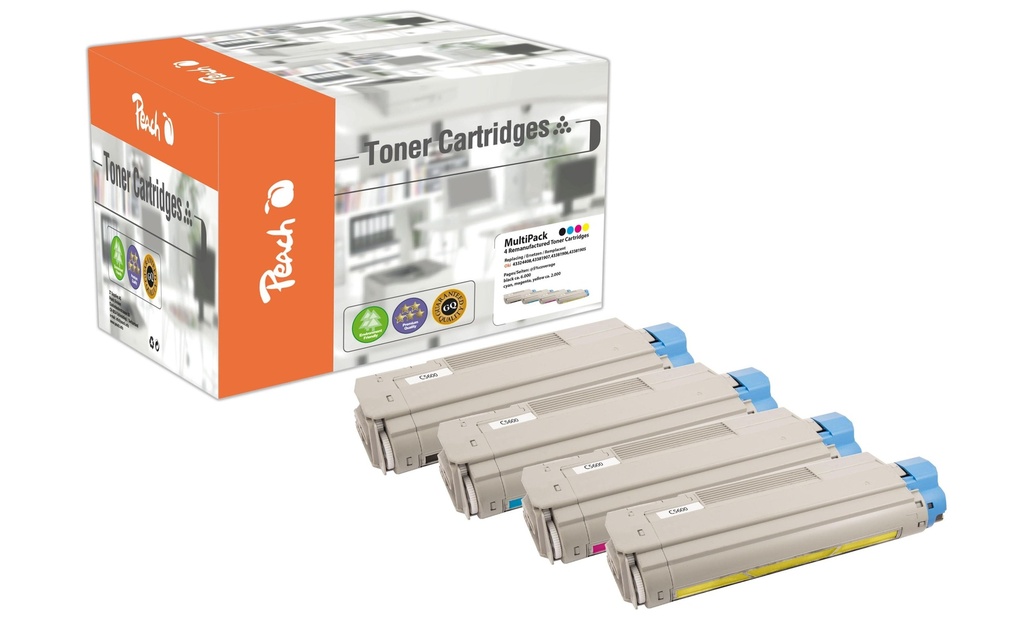 Peach Kits de toner OKI C5600-Series BK, C, M, Y