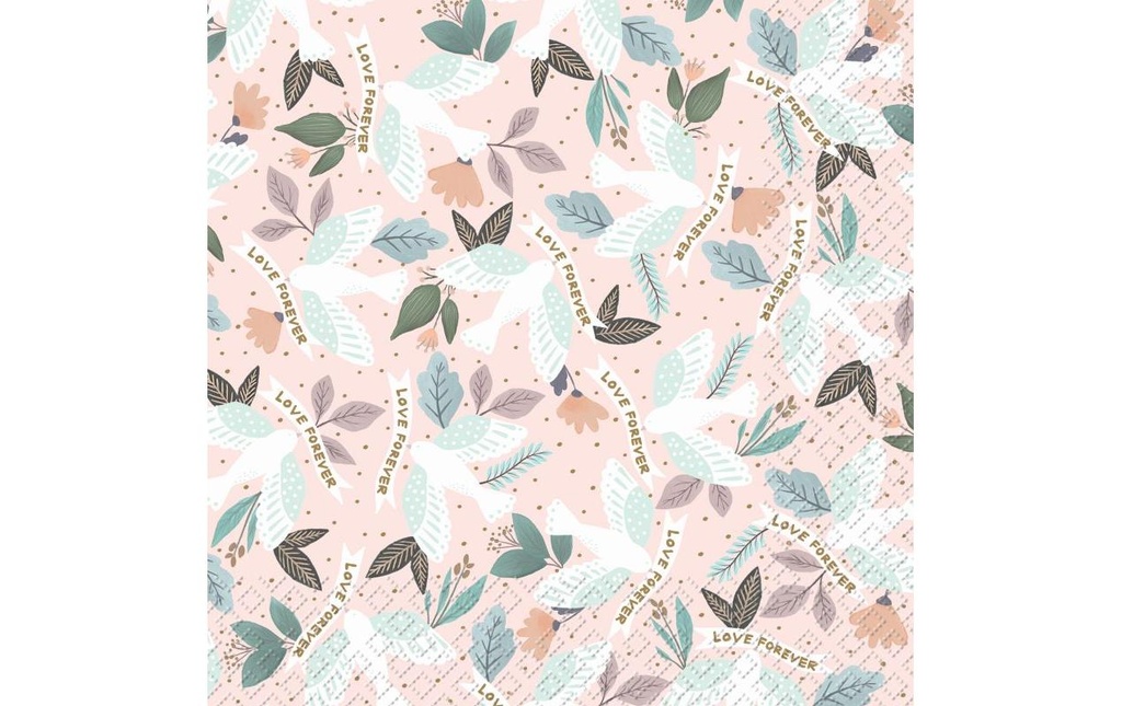 Stewo Serviettes en papier Duva 33 x 33 cm, Gris clair