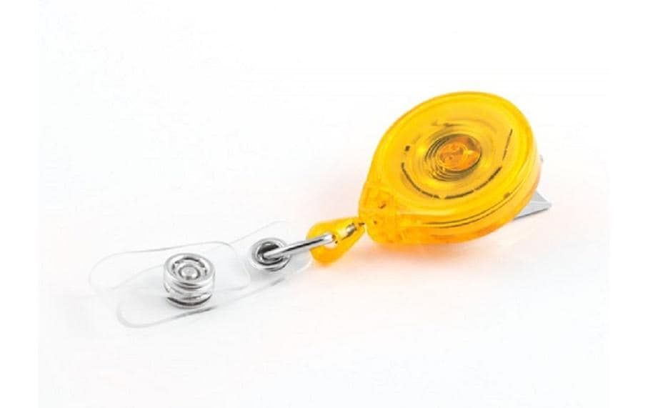 KEY-BAK Porte-carte KB Mini-Badge 90 cm, avec clip, jaune
