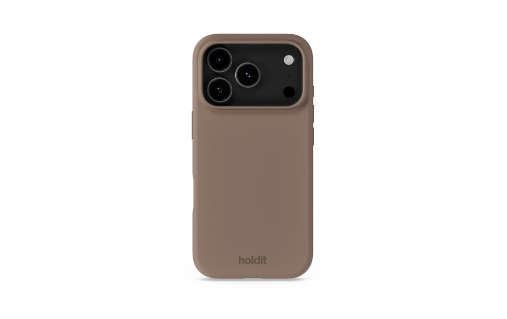 Holdit Coque arrière Silicone iPhone 17 Pro Max Brun