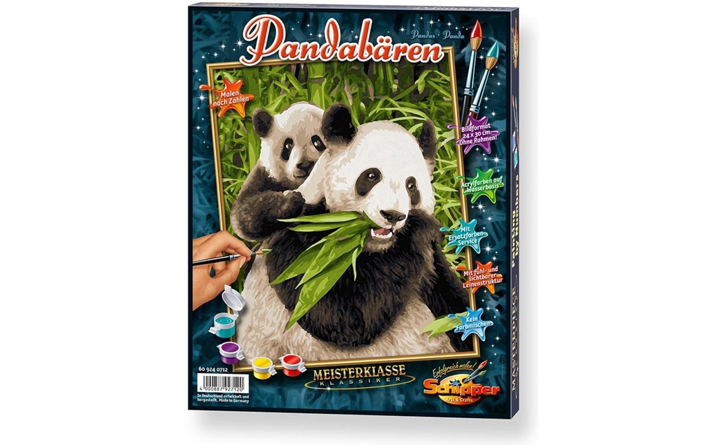 Schipper Peinture avec chiffres Pandas