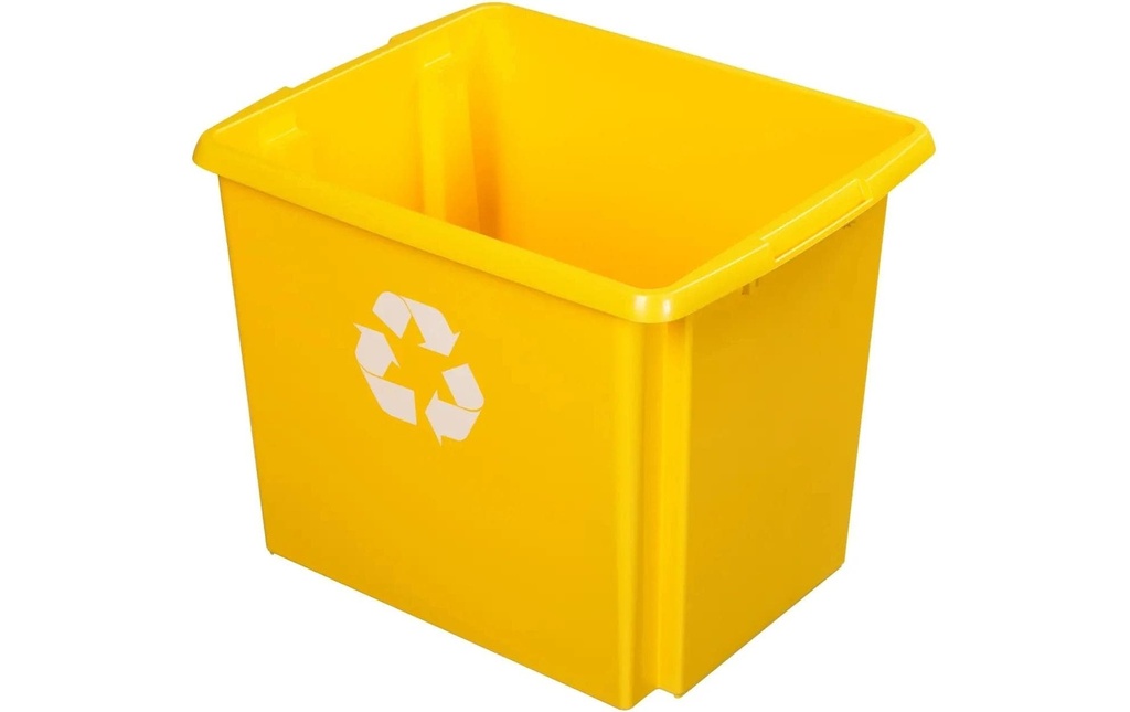 Sigma Home Seau de recyclage Nesta 45 l, Jaune