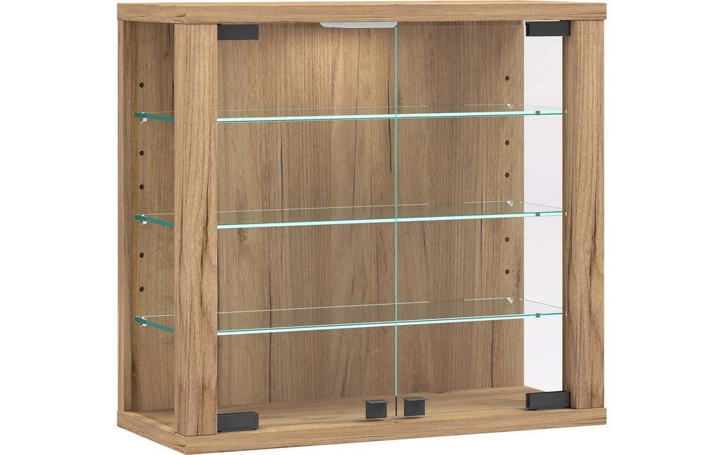 VCM Vitrine Vitrosa S 42.6 x 39.9 cm,  Chêne miel