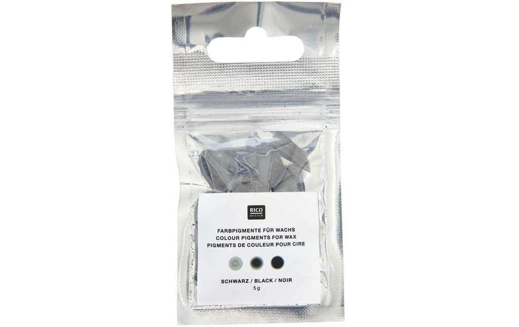 Rico Design Couleurs de cire Couleur des bougies 5 g, noir