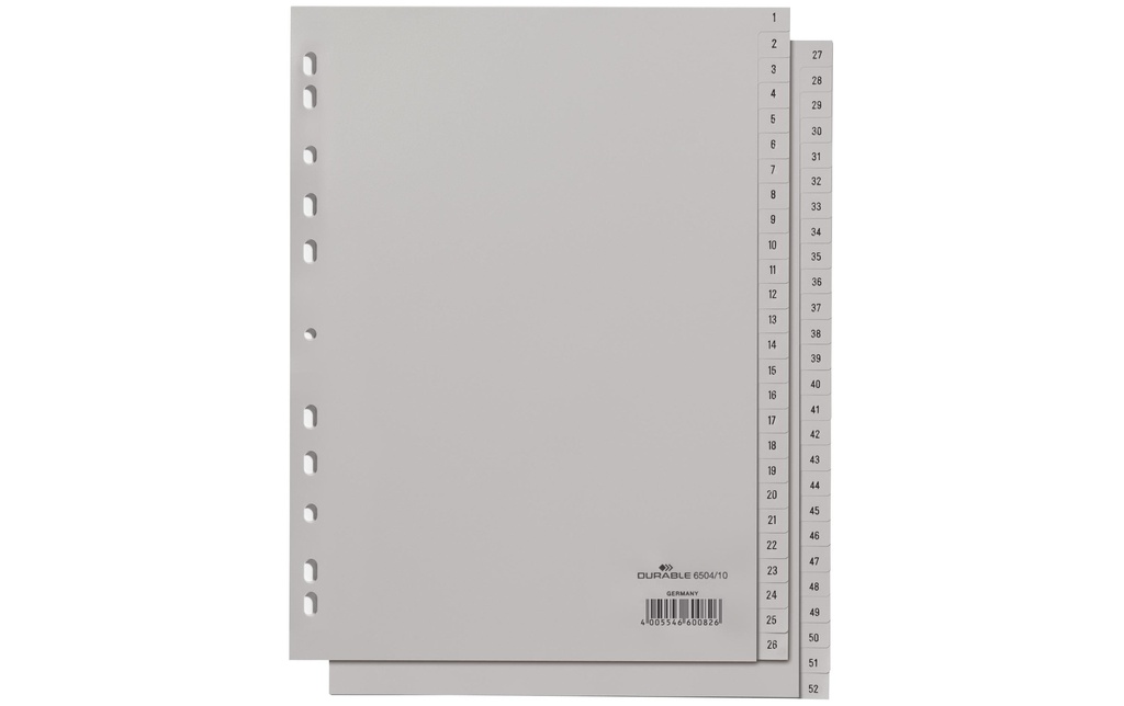 DURABLE Registre A4, 1-52