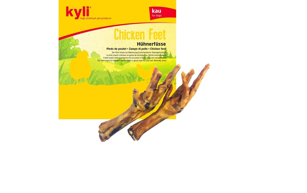 kyli Produit à mâcher  Pieds de poulet, 200 g