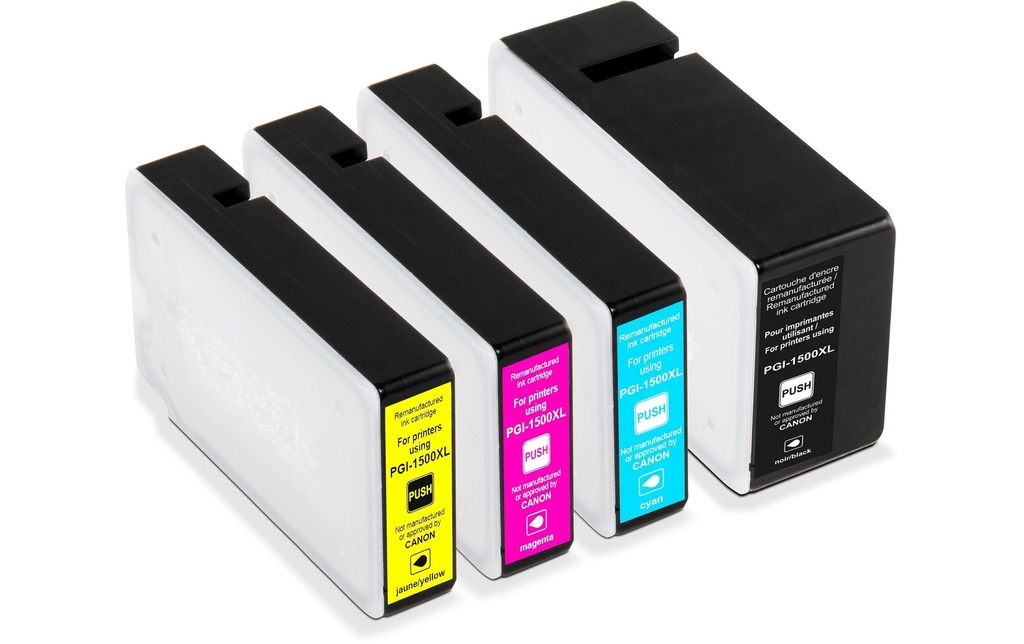 Generic Ink Encre Canon PGI-1500 XL Multipack Magenta/Yellow/noir/Cyan