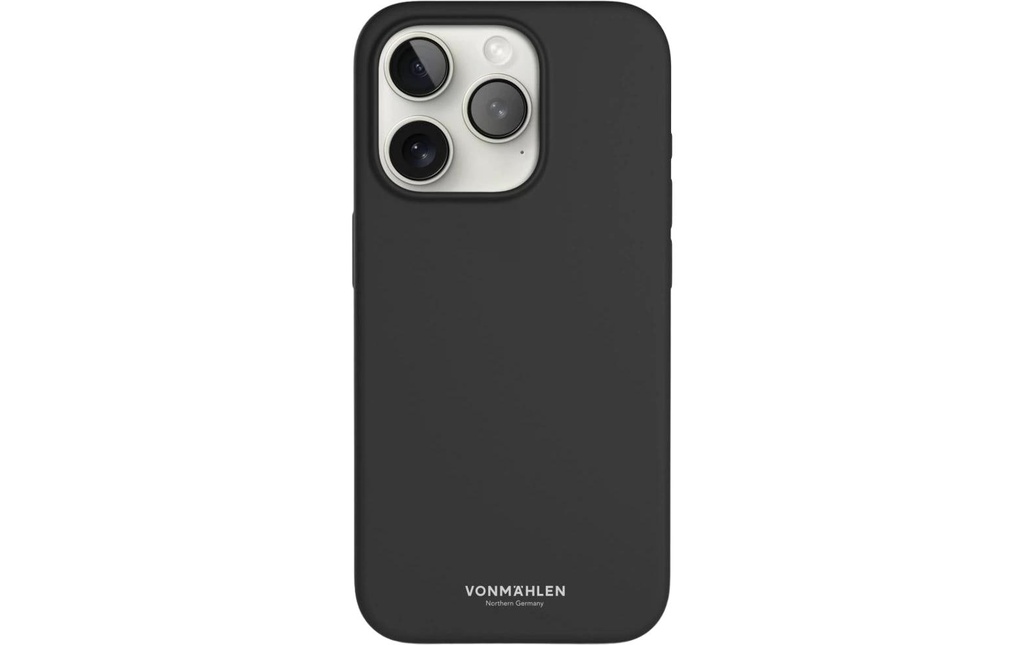 Vonmählen Coque arrière Eco Silicone iPhone 15 Pro Max Black