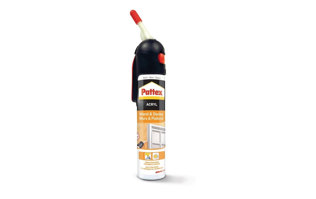 Pattex Mastic Mur et plafond, 200 ml, blanc