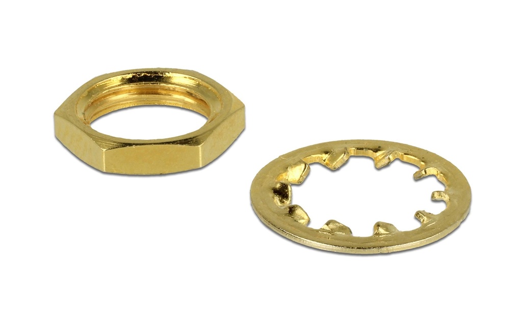 Delock Écrou hexagonal pour prise SMA / RP-SMA ensemble de 10