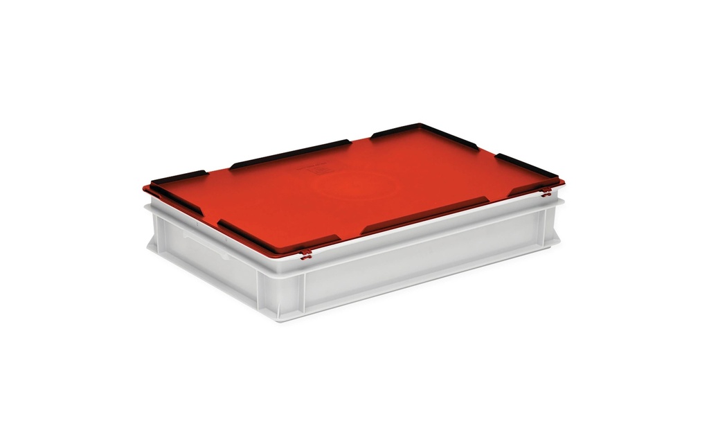 Utz Couvercle à charnière RAKO 600 x 400 mm, Rouge