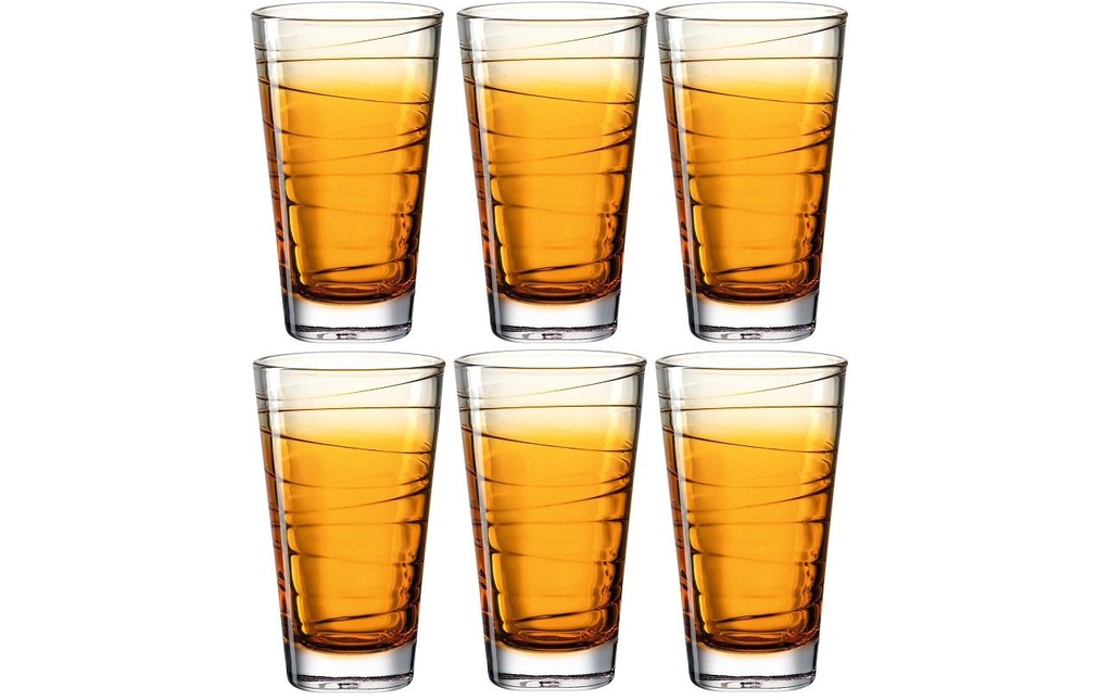 LEONARDO Verre Vario Struttura 280 ml, 6 Pièce/s, Orange