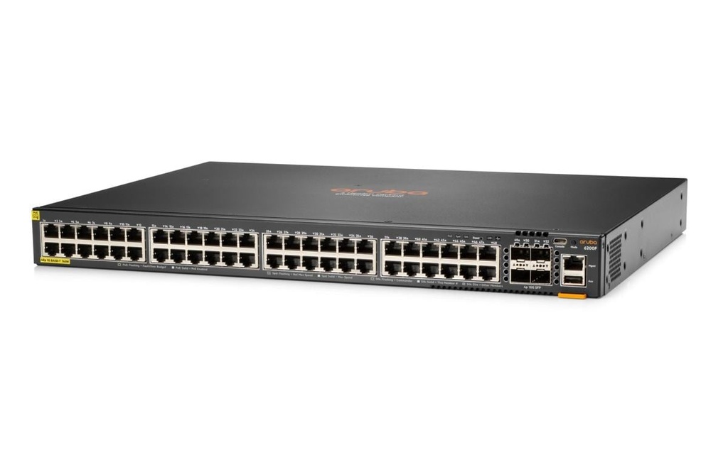 HPE Aruba Networking PoE+ Switch CX 6200F 48G PoE+ 52 Port