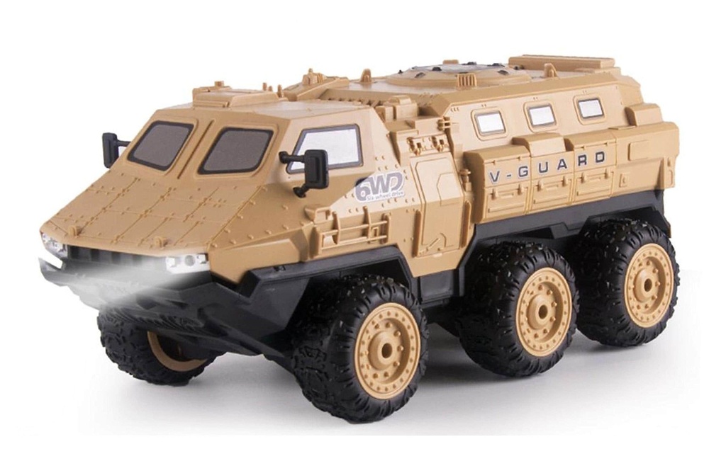 Amewi Véhicule blindé V-Guard 6WD, sable 1:16, RTR