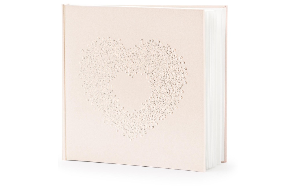 Partydeco Livre d’or cœur, Rose