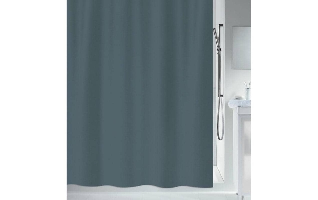 spirella Rideau de douche Primo 120 x 200 cm, Gris foncé