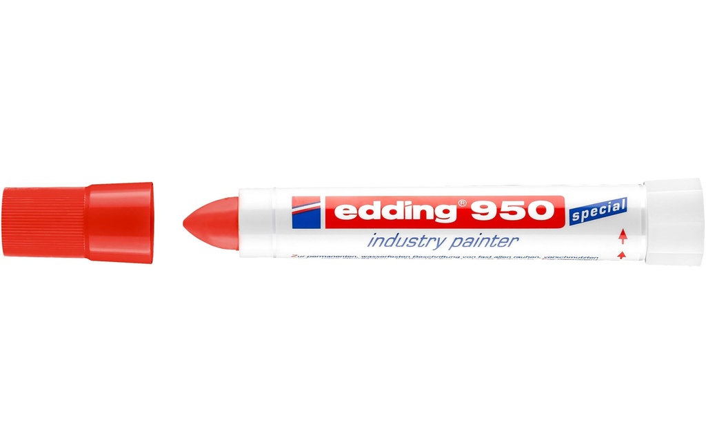 edding Marqueur avec pointe en pâte 950 Rouge
