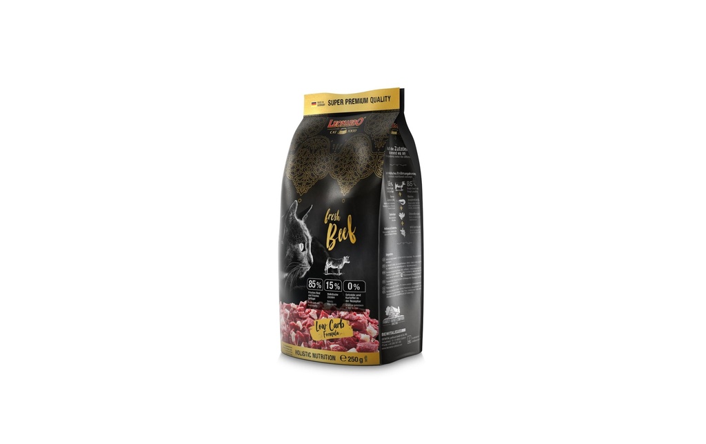 Leonardo Cat Food Alimentation sèche Fresh Bœuf, 250 g
