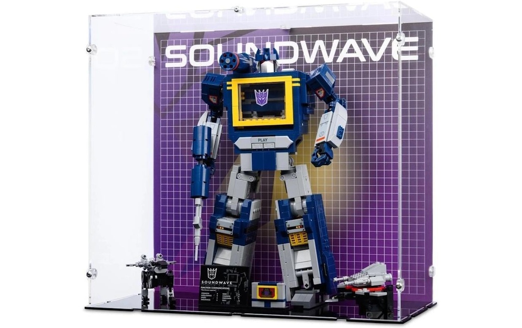 iDisplayit Présentoir en acrylique pour LEGO 10358 Transformers Soundwave