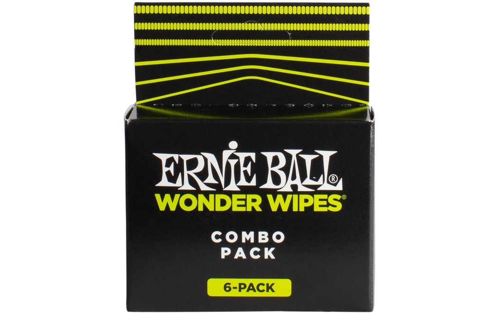 Ernie Ball Chiffon doux 4279 Wonder Wipes Multi-Pack – 6 pièces