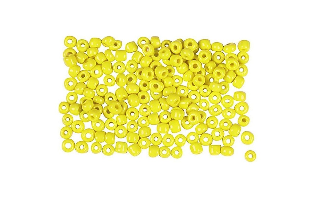 Creativ Company Perles de rocaille 8/0 Jaune