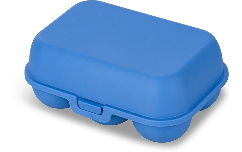 Koziol Boîte à œufs To Go mini 17 cm x 11.8 cm, bleu fort