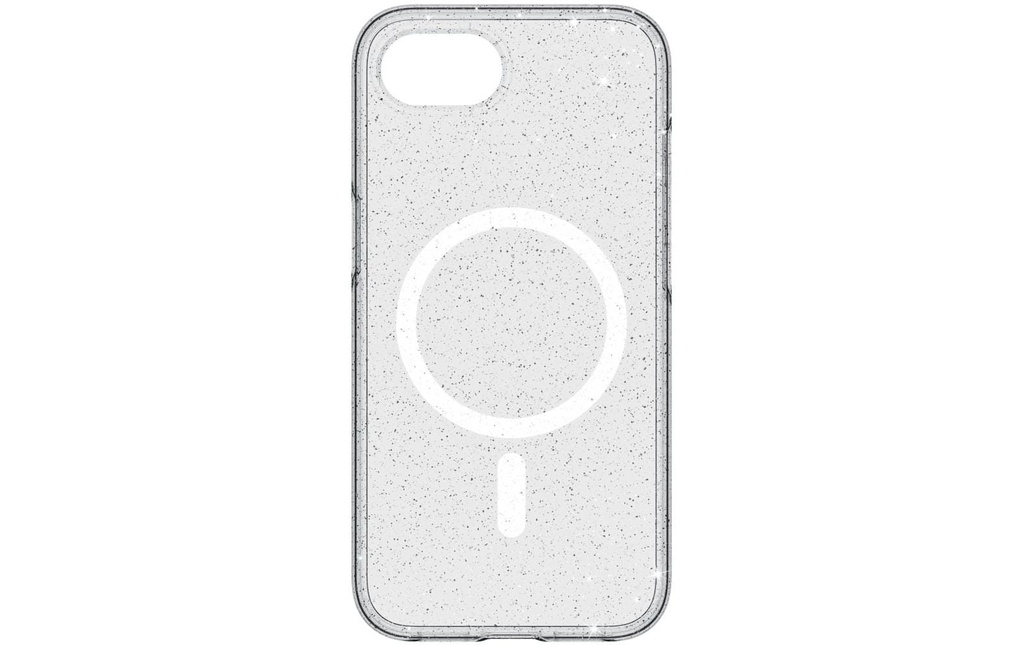 White Diamonds Coque arrière Mag Glitter Transparent pour iPhone 16e