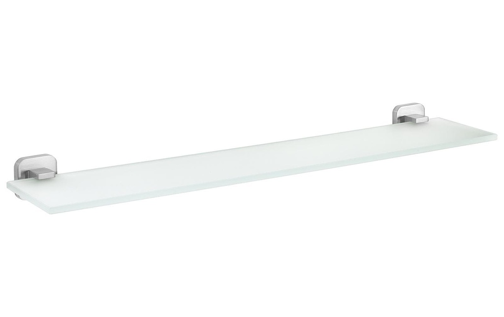 tesa Etagère en verre Esteetic sans perçage, argent