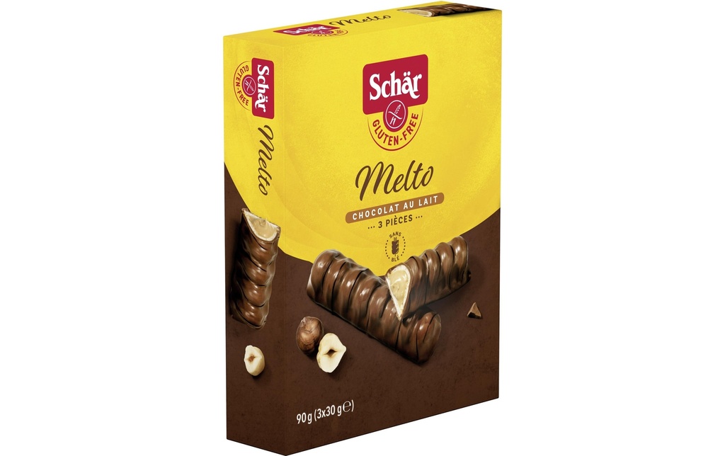 Dr.Schär Barres de chocolat Melto sans gluten 90 g
