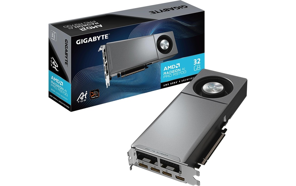 Gigabyte Carte graphique Radeon AI PRO R9700 AI TOP 32G