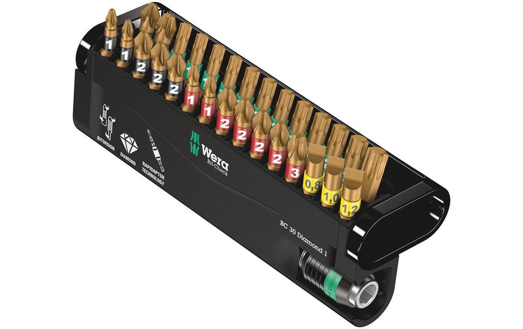 Wera Kits de bits Bit-Check 30 Diamond 1, 30-teilig