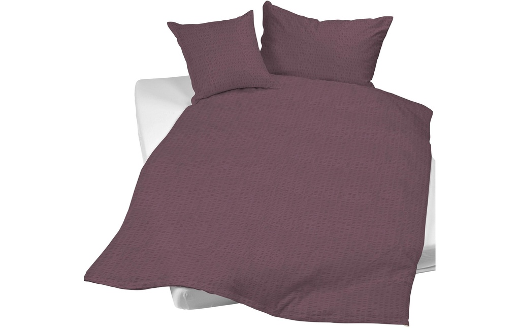 Night Fashion Housse de duvet Edi 200 x 210 cm, Plum