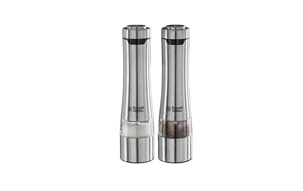 Russell Hobbs Moulins à sel et à poivre 2 pièces, 23.3 cm, Argenté
