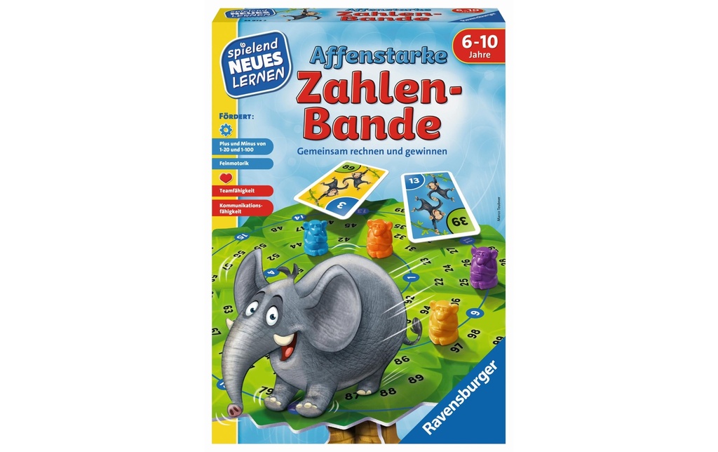 RAVENSBURGER Jeu éduc. Affenstarke Zahlenba