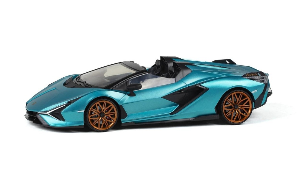 TEC-TOY Voiture Lamborghini Sian avec lumière, turquoise, 1:16