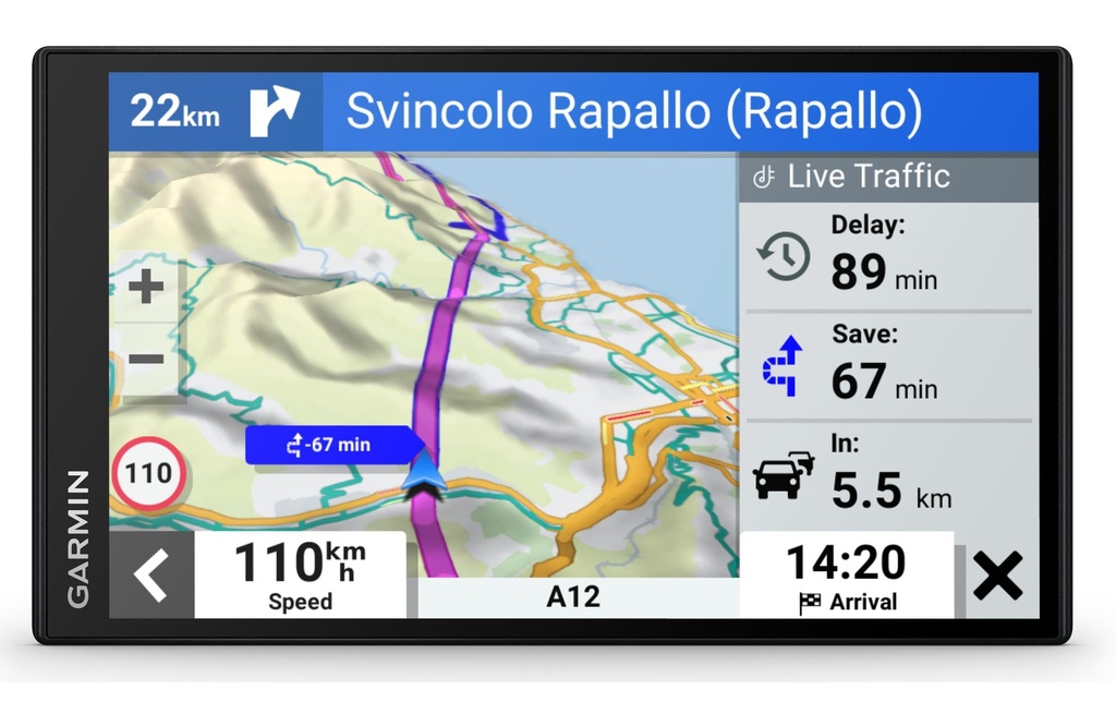 GARMIN Dispositif de navigation DriveSmart 76 EU MT-S, GPS, Amazon Alexa