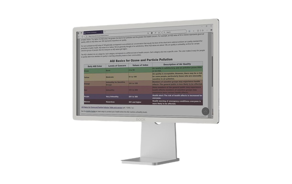 Boox Moniteur Boox Mira Pro (version couleur)