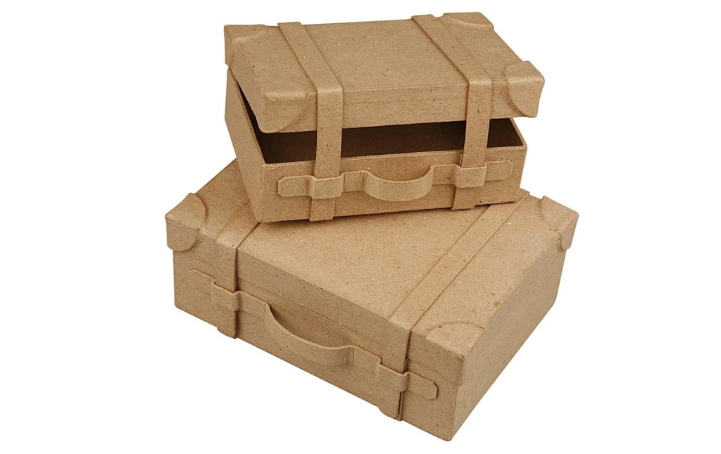 Creativ Company Boîte en carton Valise en carton, 2 pièces
