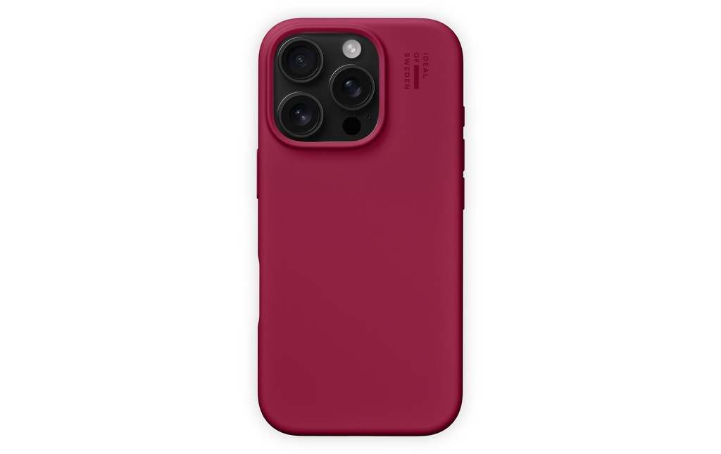 Ideal of Sweden Coque arrière Silicone iPhone 16 Pro Canneberge
