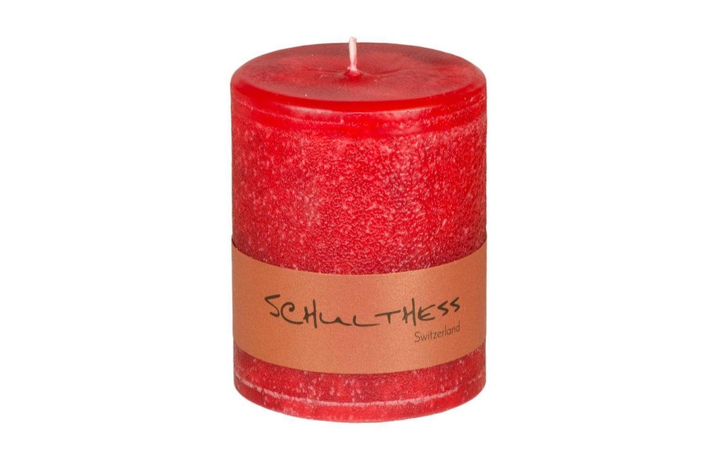 Schulthess Kerzen Bougie Rouge écarlate 8 cm
