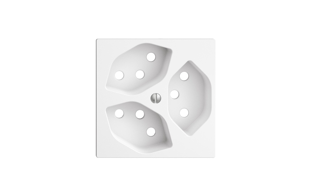 Feller EDIZIOdue Set de couverture 3x T13, Blanc
