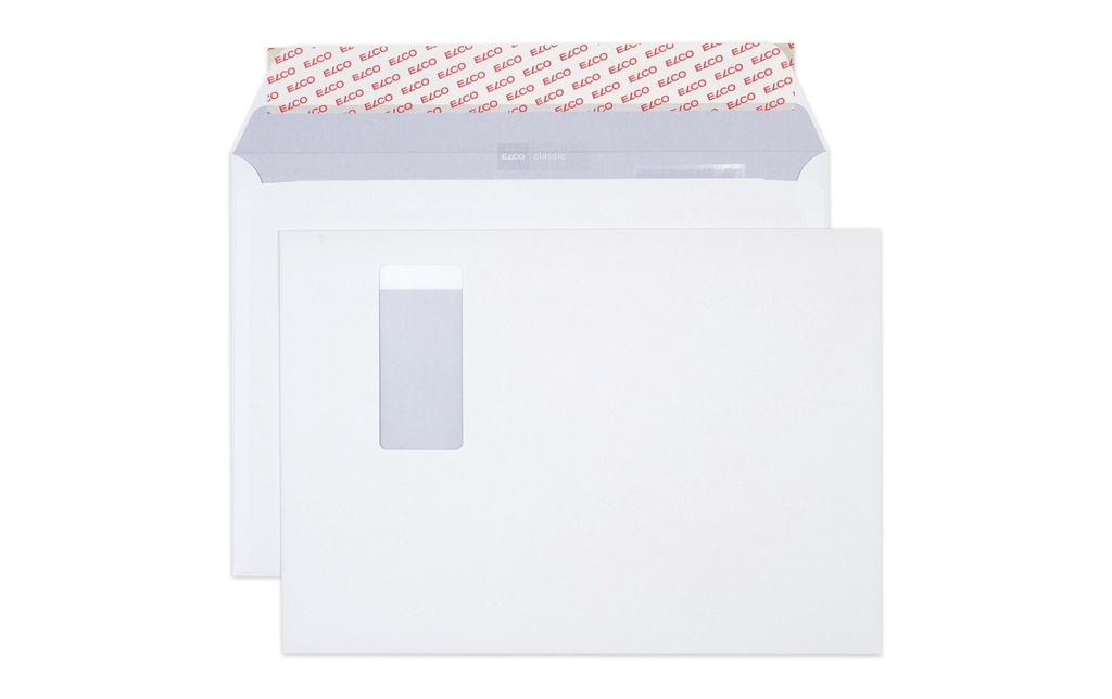 ELCO Enveloppe Classic C4 avec fenêtre à droite, 250 pièces