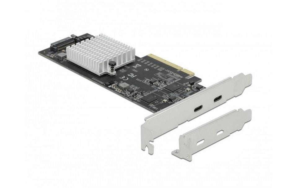 Delock Carte PCI Express USB 3.2 Gen2x2 - 2x USB-C double canal