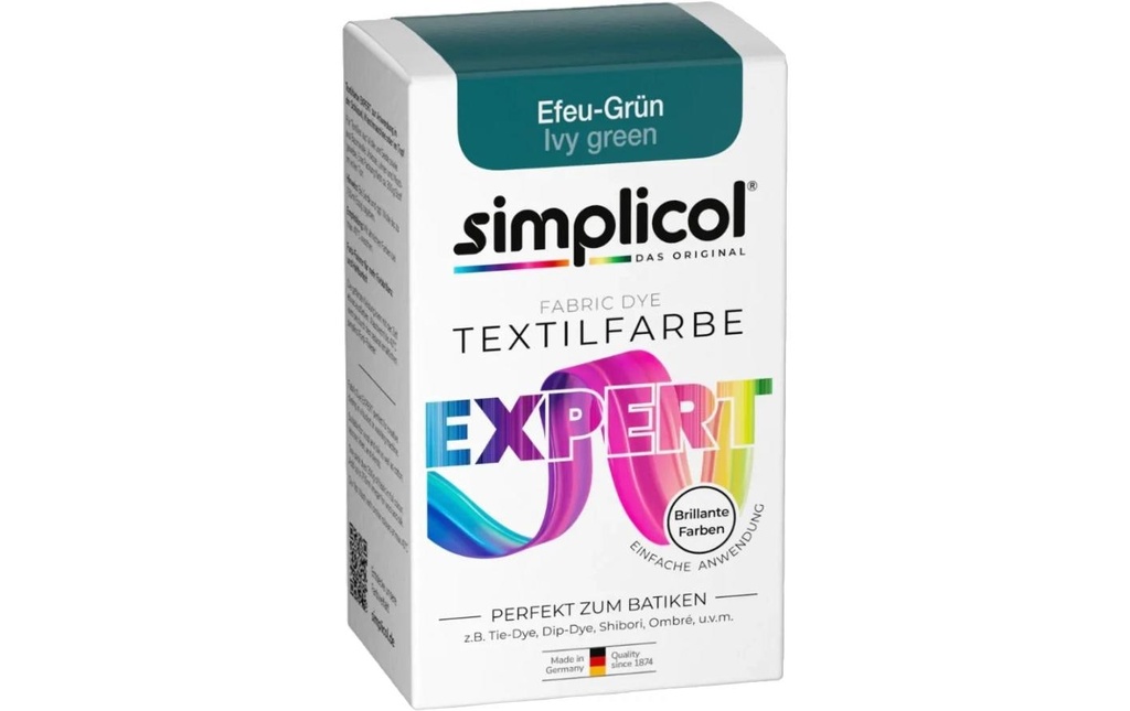 Simplicol Peinture pour textile Expert Vert lierre, 150 g
