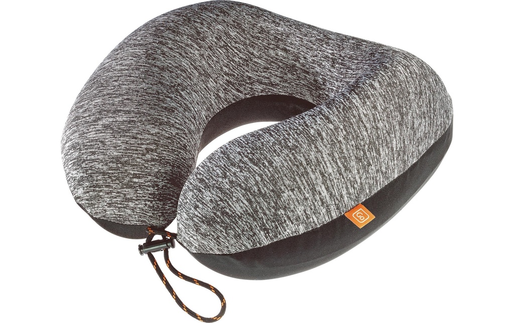 GOTravel Coussin de voyage Memory ZZZs Gris/Orange