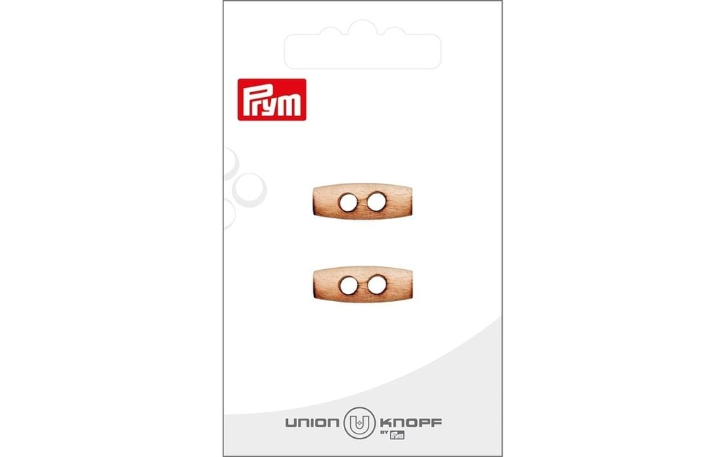 Prym Union Knopf Boutons 2 trous 20 mm, 2 pièces, Crème