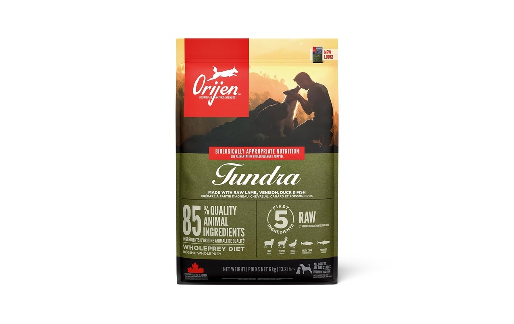 Orijen Alimentation sèche Dog Tundra avec chèvre, 6 kg