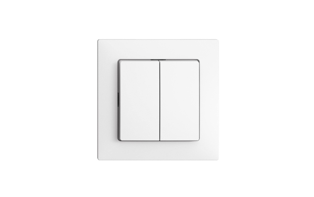 Feller EDIZIOdue Set di coperture Interrupteur/bouton-poussoir avec 2 boutons-pression, blanc