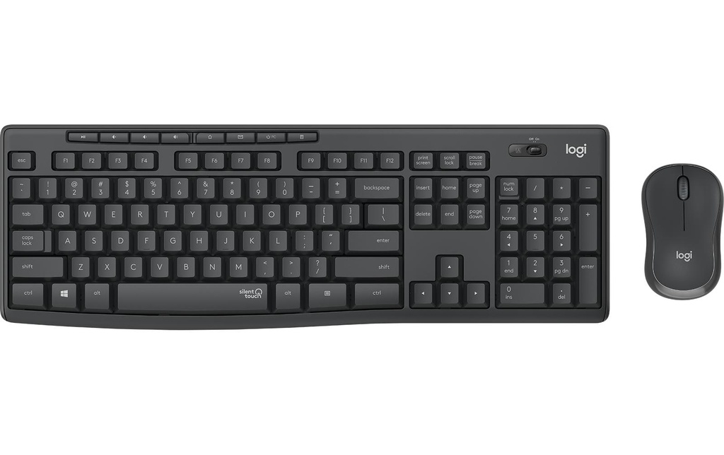 Logitech Ensemble clavier-souris MK295 Graphite Mise en page CH